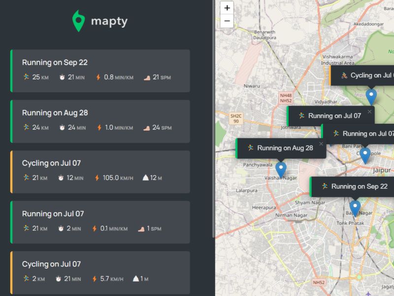 Mapty App